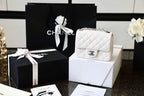 CHL -  Classic Mini Flap Bag SilLusso Official - Hardware White For Women 6.6in/17LO A35200