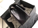 CHL - Small Classic Handbag SilLusso Official - Hardware Black For Women Bags, Shoulder and Crossbody Bags 7.8in/20LO A01113
