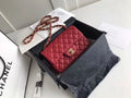 CHL -  Classic HandBag With Charm Chain CHL -  Gold Toned Hardware Red For Women