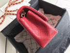 CHL -  Classic HandBag With Charm Chain CHL -  Gold Toned Hardware Red For Women