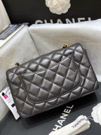 CHL -  Classic Flap Bag Gold Toned Hardware Black For Women Bags, Shoulder And Crossbody Bags 7.8in/20LO A01116