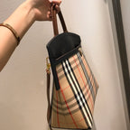 B-Berry - BB  Small  Check Society Top Handle Bag For Women, Bags 14.6in/37LO