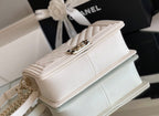 CHL - Medium Classic Flap Bag 25LO White For Women A67086