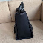 CHL -  Large Deauville Pearl Tote Bag Black For Women Handbags, Shoulder Bags 15in/38LO A66941