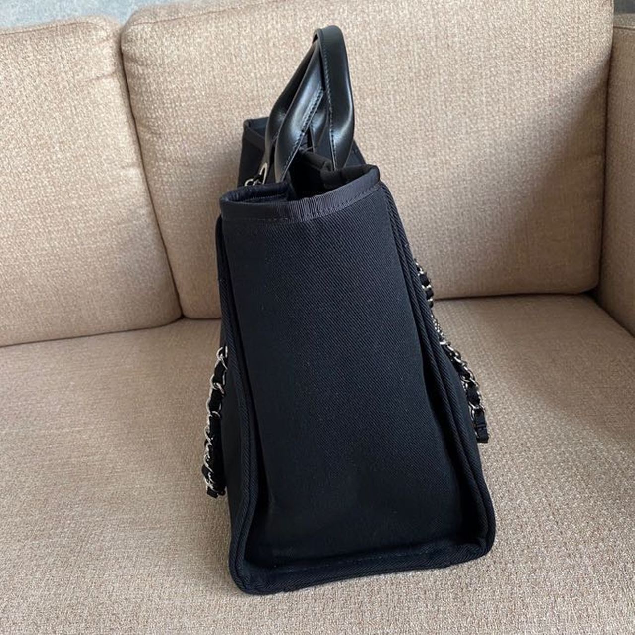 CHL -  Large Deauville Pearl Tote Bag Black For Women Handbags, Shoulder Bags 15in/38LO A66941
