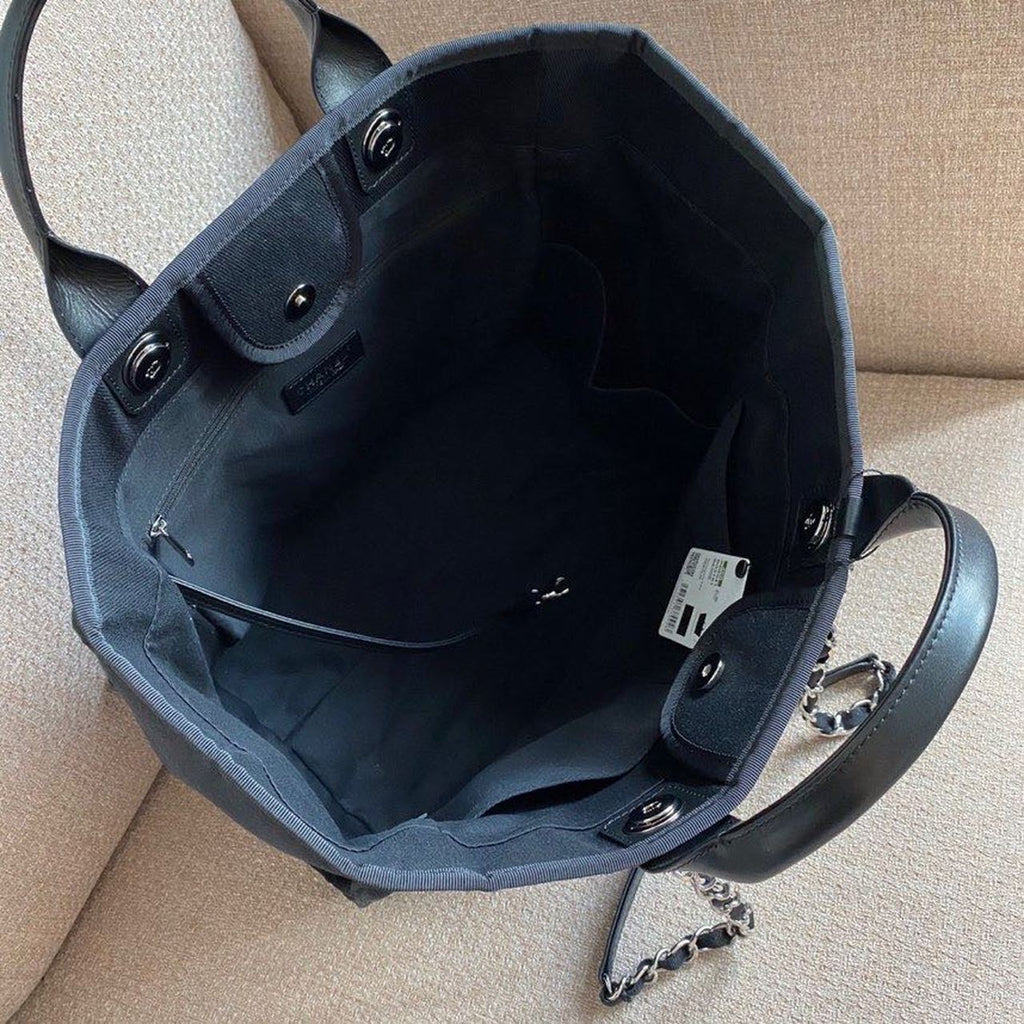 CHL -  Large Deauville Pearl Tote Bag Black For Women Handbags, Shoulder Bags 15in/38LO A66941