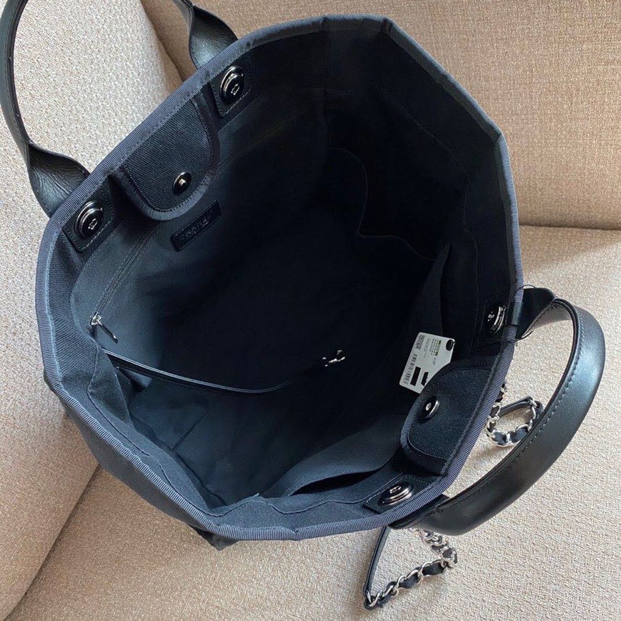 CHL -  Large Deauville Pearl Tote Bag Black For Women Handbags, Shoulder Bags 15in/38LO A66941