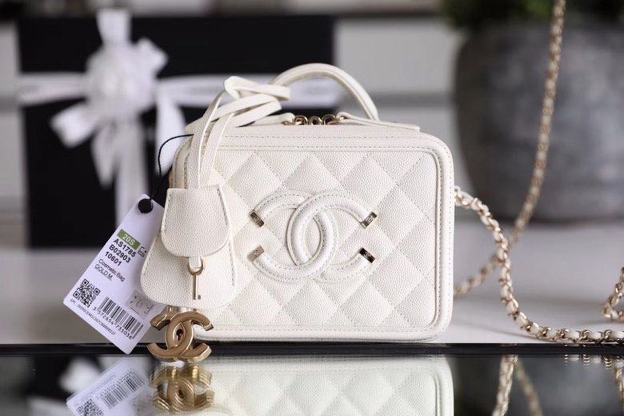 CHL - Vanity Case Bag Gold Toned Hardware For Women 6.6in/17LO