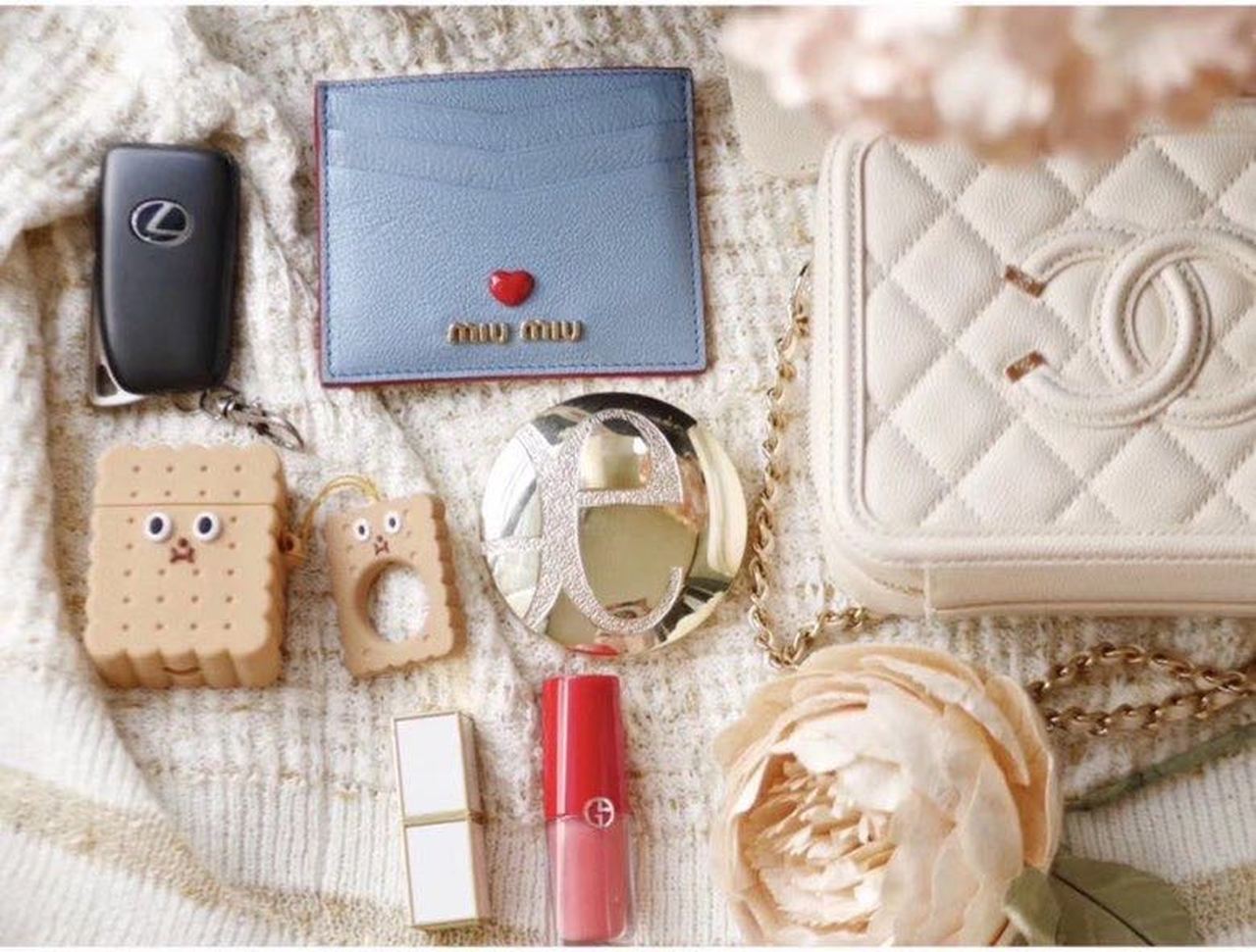 CHL - Vanity Case Bag Gold Toned Hardware For Women 6.6in/17LO