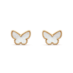 SWEET BUTTERFLY EARSTUDS GOLD MOP