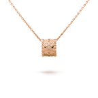 PERLEE PEDANT PINK GOLD NECKLACE