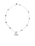 GG DOUBLE G MOTHER-OF-PEARL NECKLACE