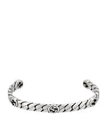 GG SILVER INTERLOCKING OPEN BRACELET