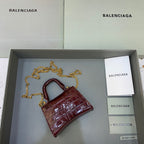 BLN-Ciaga Hourglass Mini Handbag With Chain In Dark Red, For Women,  Bags 4.7in/12LO