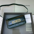 BLN-Ciaga Gossip Small Shoulder Bag Dark Green, For Women,  Bags 9.1in/23LO