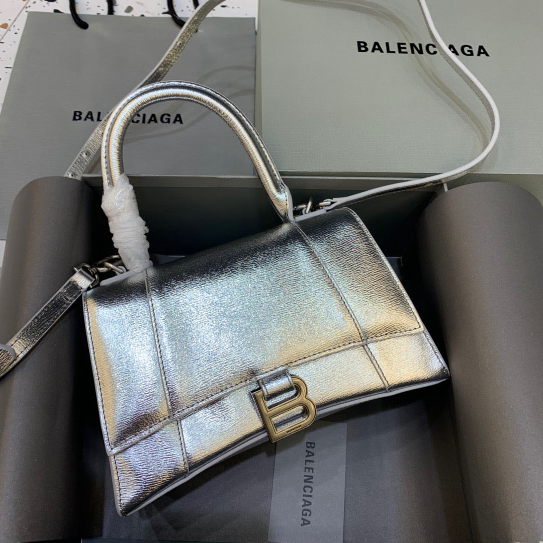 BLN-Ciaga Hourglass Small Handbag In SliTLM -, For Women,  Bags 9in/23LO