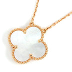 CLOVER PEDANT WHITE MOP NECKLACE