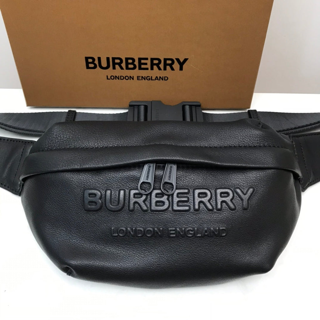 B-Berry - BB  Sonny Logo-Embossed Belt Bag Black For Men, Bags 12.2in/31LO