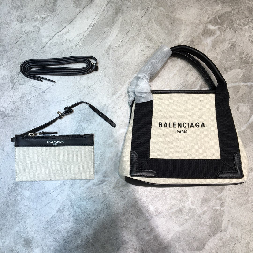 BLN-Ciaga Navy XS Tote Bag In Black, For Women,  Bags 12.6in/32LO 3903462HH3N9260