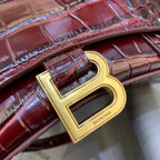 BLN-Ciaga Hourglass XS Handbag In Dark Red, For Women,  Bags 7.4in/19LO