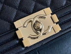 CHL - Medium Boy Handbag Dark Blue For Women 9.8in/25LO A67086