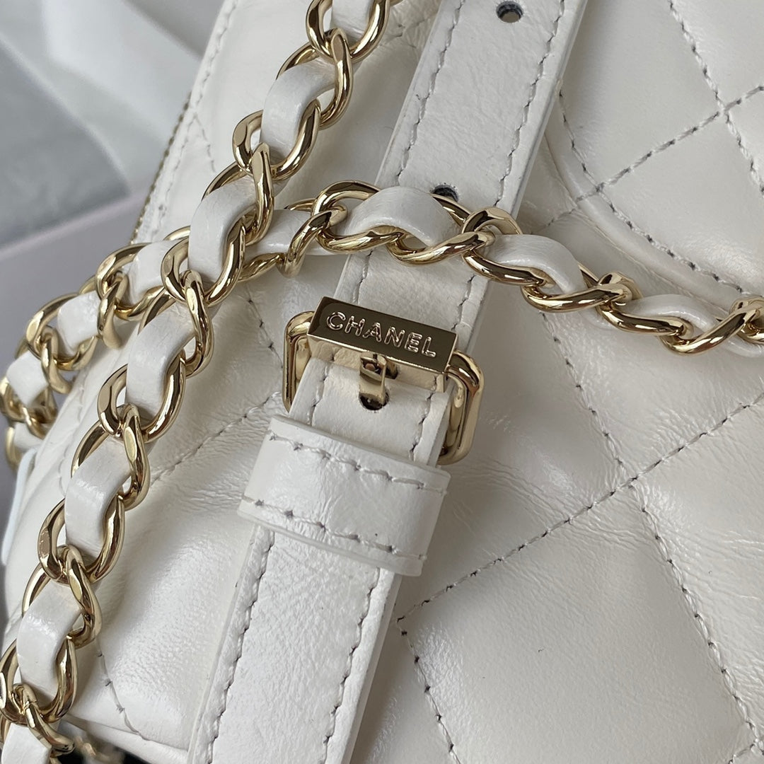 CHL - Rucksack Backpack White Bag For Women 21LO/8in