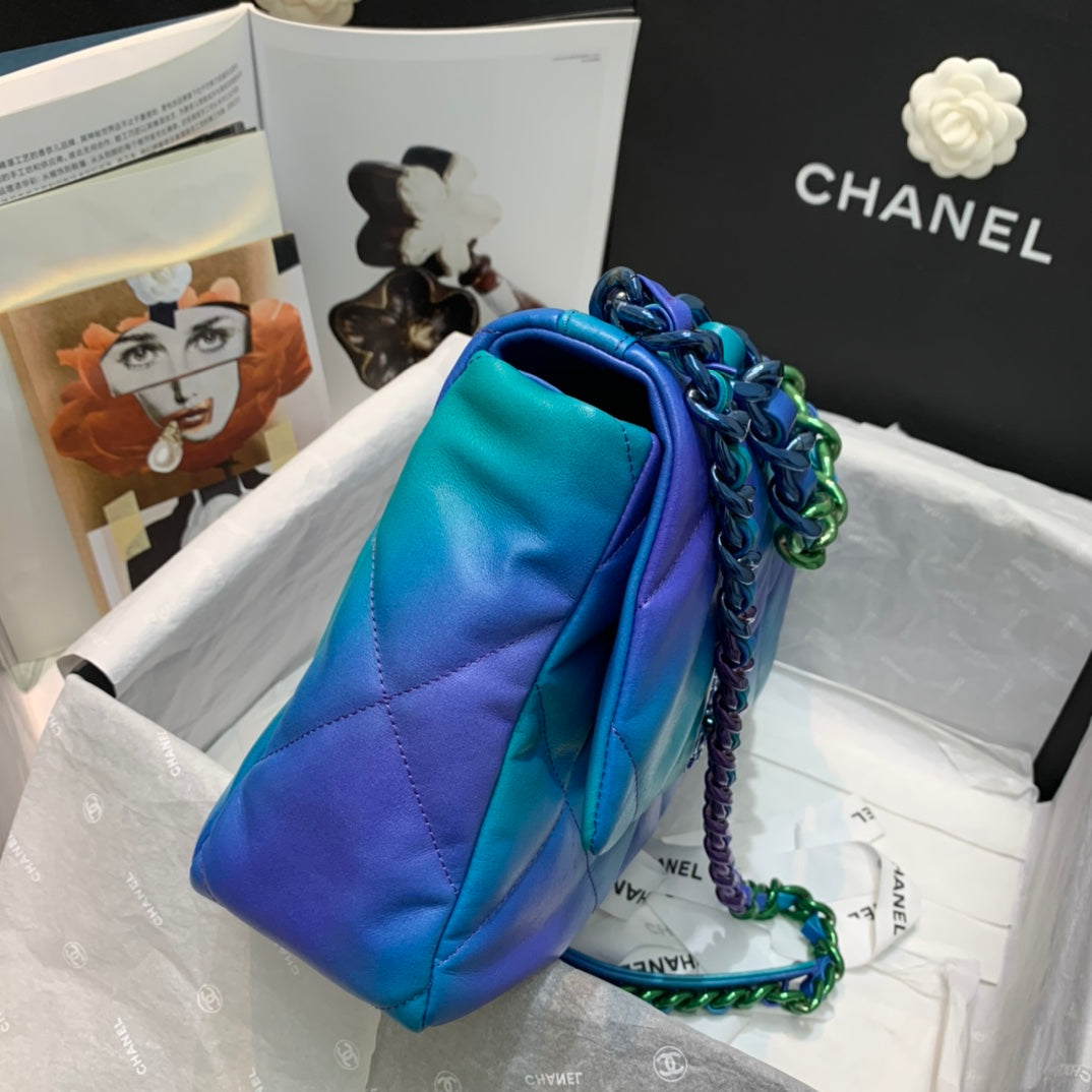 CHL -  19 Tie and Dye Flap Ombre Bag For Women 25LO/10in