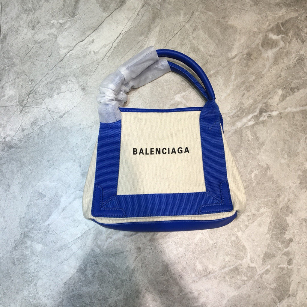 BLN-Ciaga Navy XS Tote Bag In Blue, For Women,  Bags 12.6in/32LO