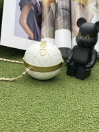 CHL -  Ball Bag White and Gold Chain Bag For Women 23.5LO/9.25in