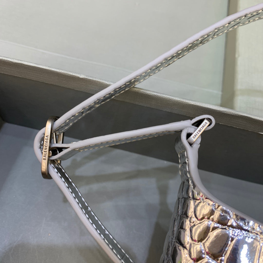 BLN-Ciaga XX Small Hobo Bag In SilLUSSO OFFICIAL - , For Women,  Bags 7.8in/20LO 6955892109E8110