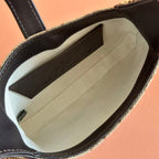 GG Jackie Notte Mini Crystal Bag Beige Brown Canvas
