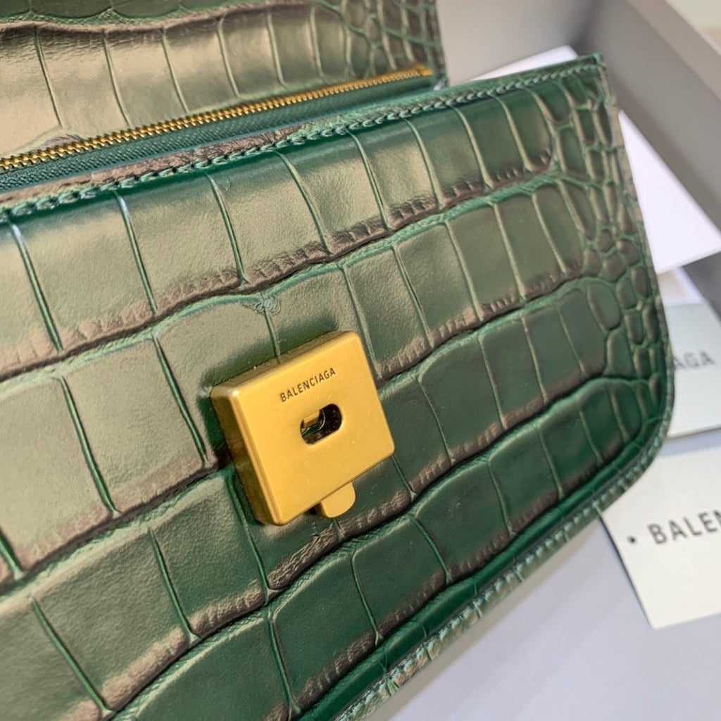BLN-Ciaga Gossip Small Shoulder Bag Dark Green, For Women,  Bags 9.1in/23LO