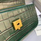 BLN-Ciaga Gossip Small Shoulder Bag Dark Green, For Women,  Bags 9.1in/23LO