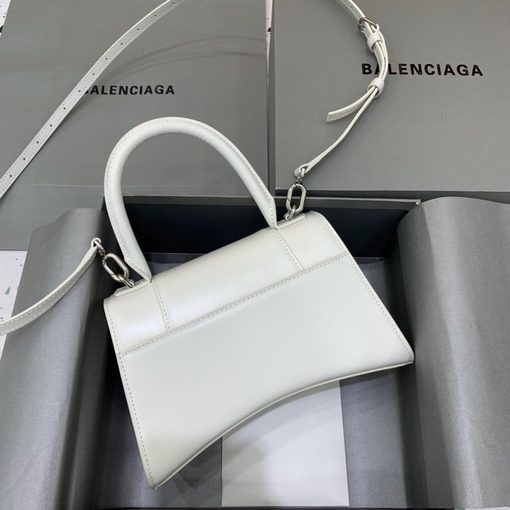 BLN-Ciaga Hourglass Small Handbag In White, For Women,  Bags 9in/23LO 5928331QJ4Y9028