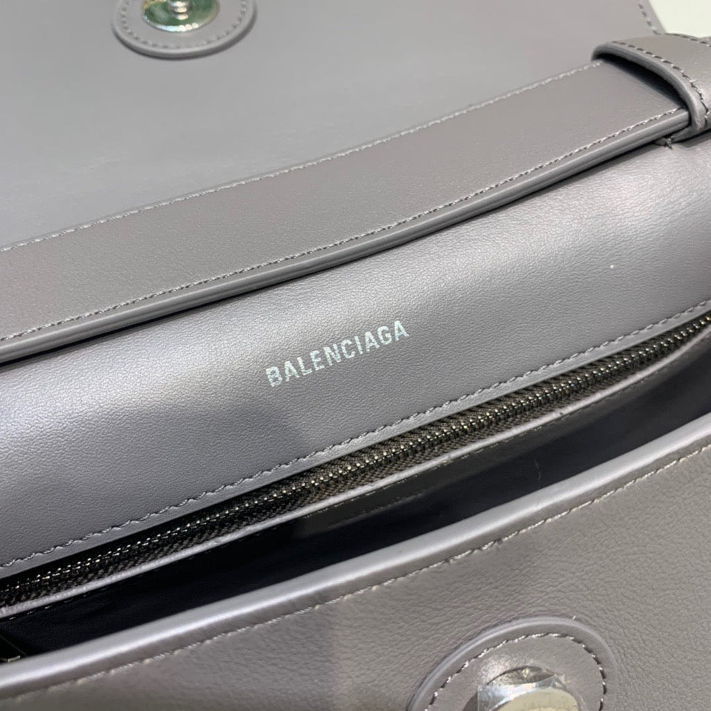 BLN-Ciaga Downtown Small Shoulder Bag In Gray, For Women,  Bags 11.8in/30LO 67135329S1Y1604