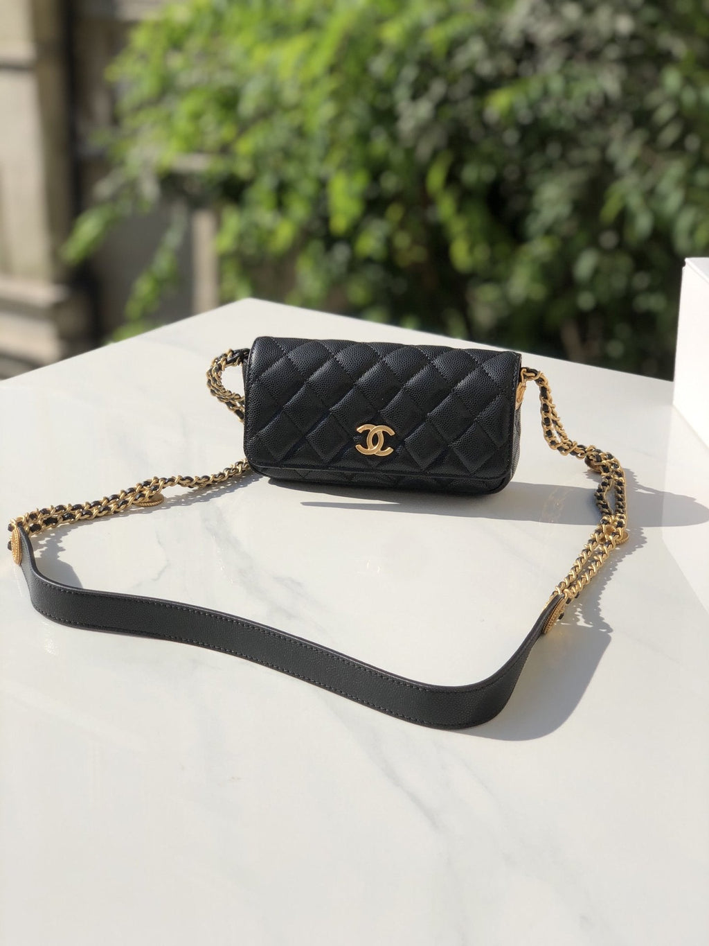 CHL - Small Flap Bags Gold Hardware Black For Women Handbags, Shoulder Bags 7.5in/19.2LO