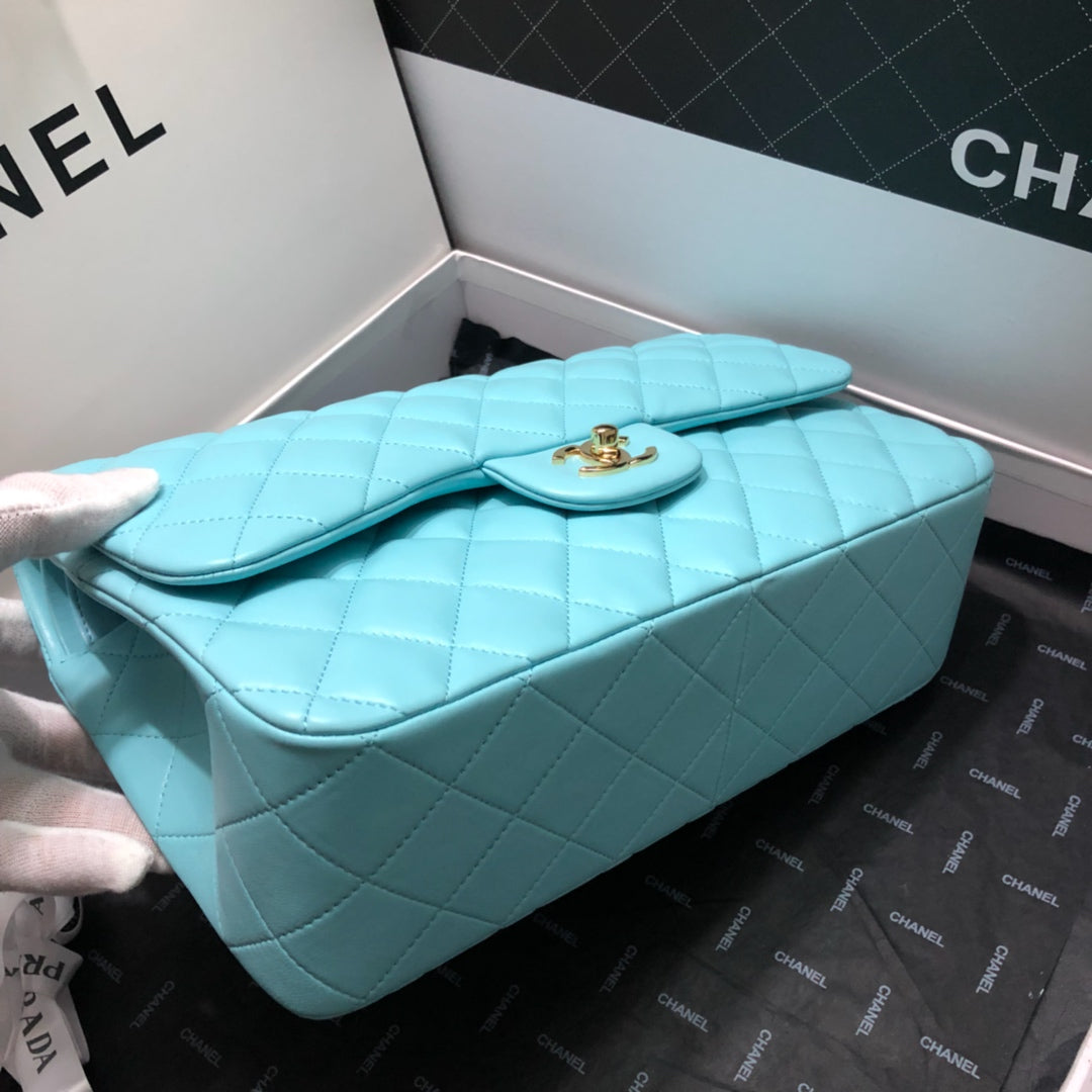 CHL - Large Classic Handbag Gold Hardware Blue For Women Handbags, Shoulder Bags 11.8in/30LO