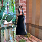 CHRISTIAN DYOR Lady DYOR Medium Patent Cannage Tote Bag