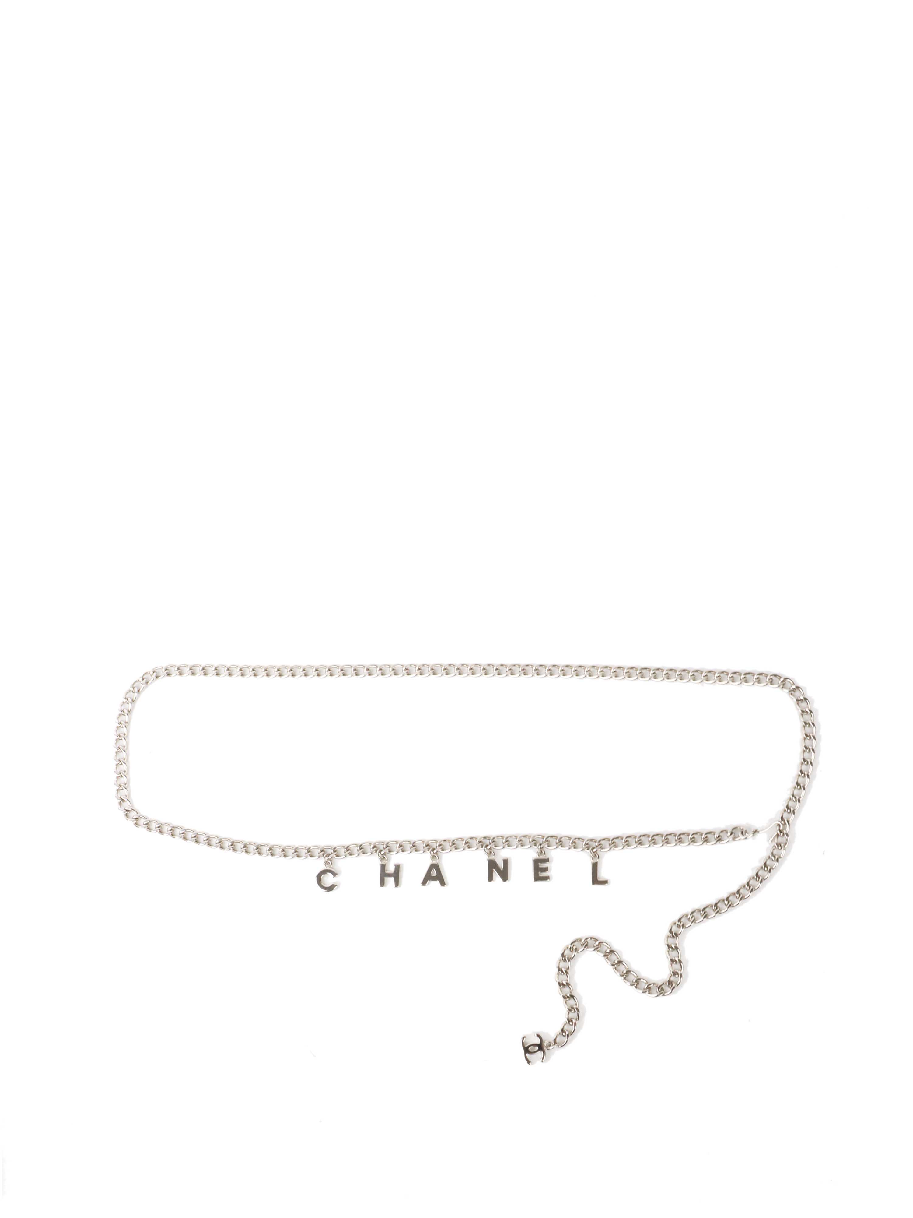 CHNL -  Silver Charm Chain Belt.