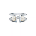 DOUBLE PEARL SILVER RING