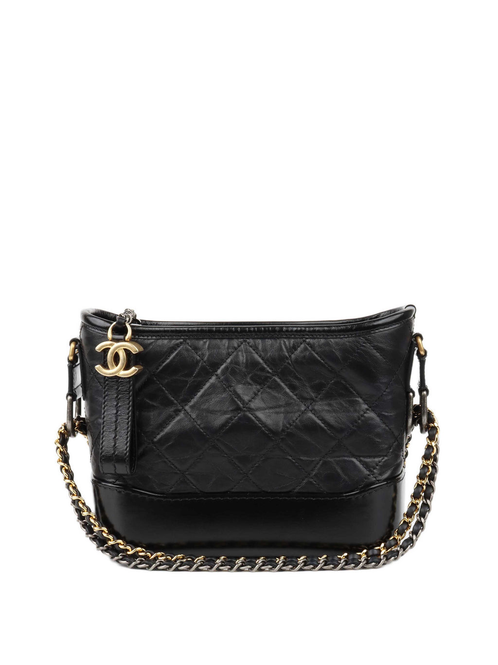 CHNL -  Small Black Gabrielle Shoulder Bag.