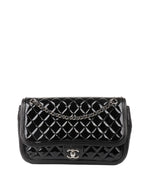 CHNL -  Patent Leather Classic Flap.