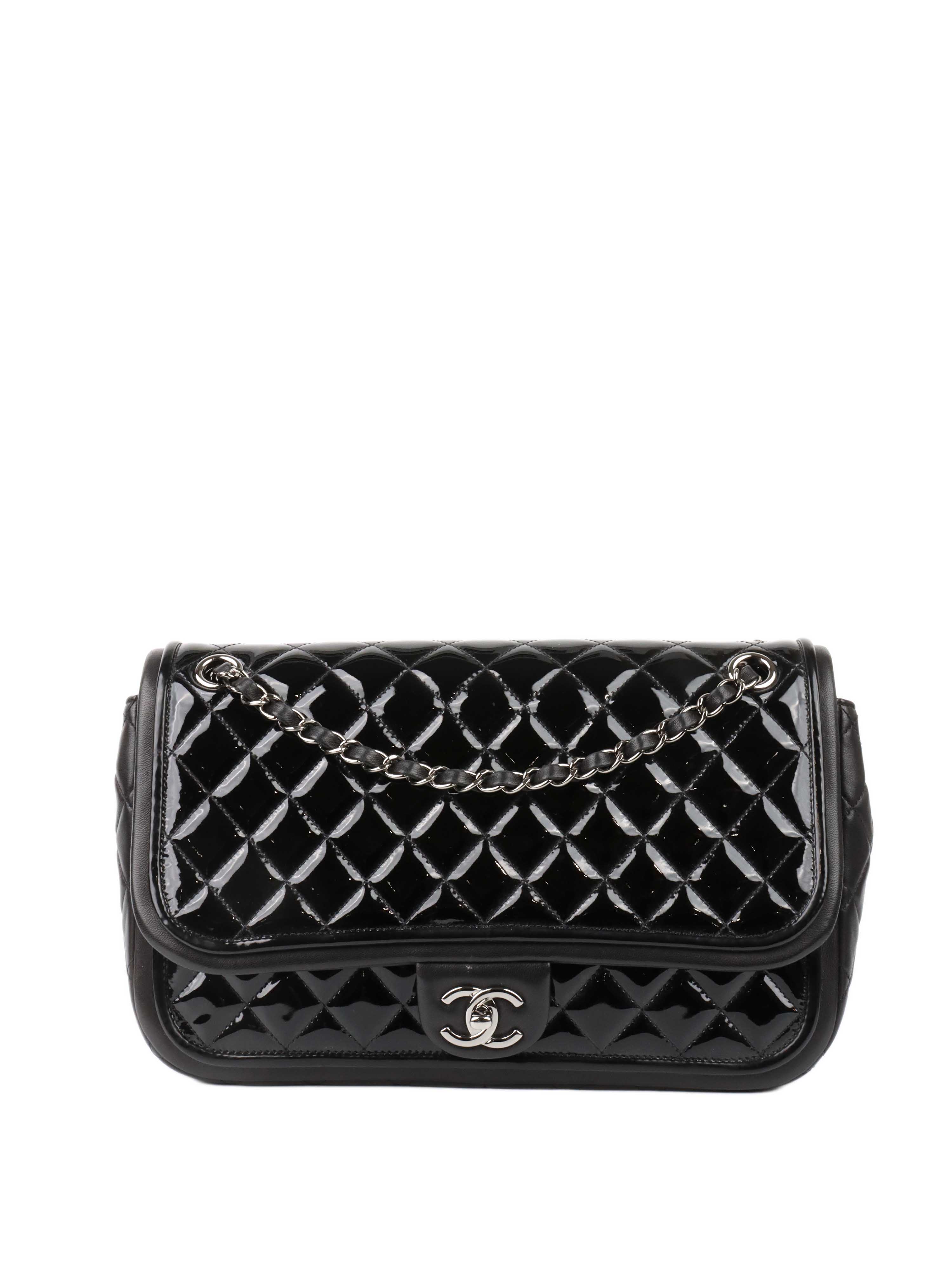 CHNL -  Patent Leather Classic Flap.