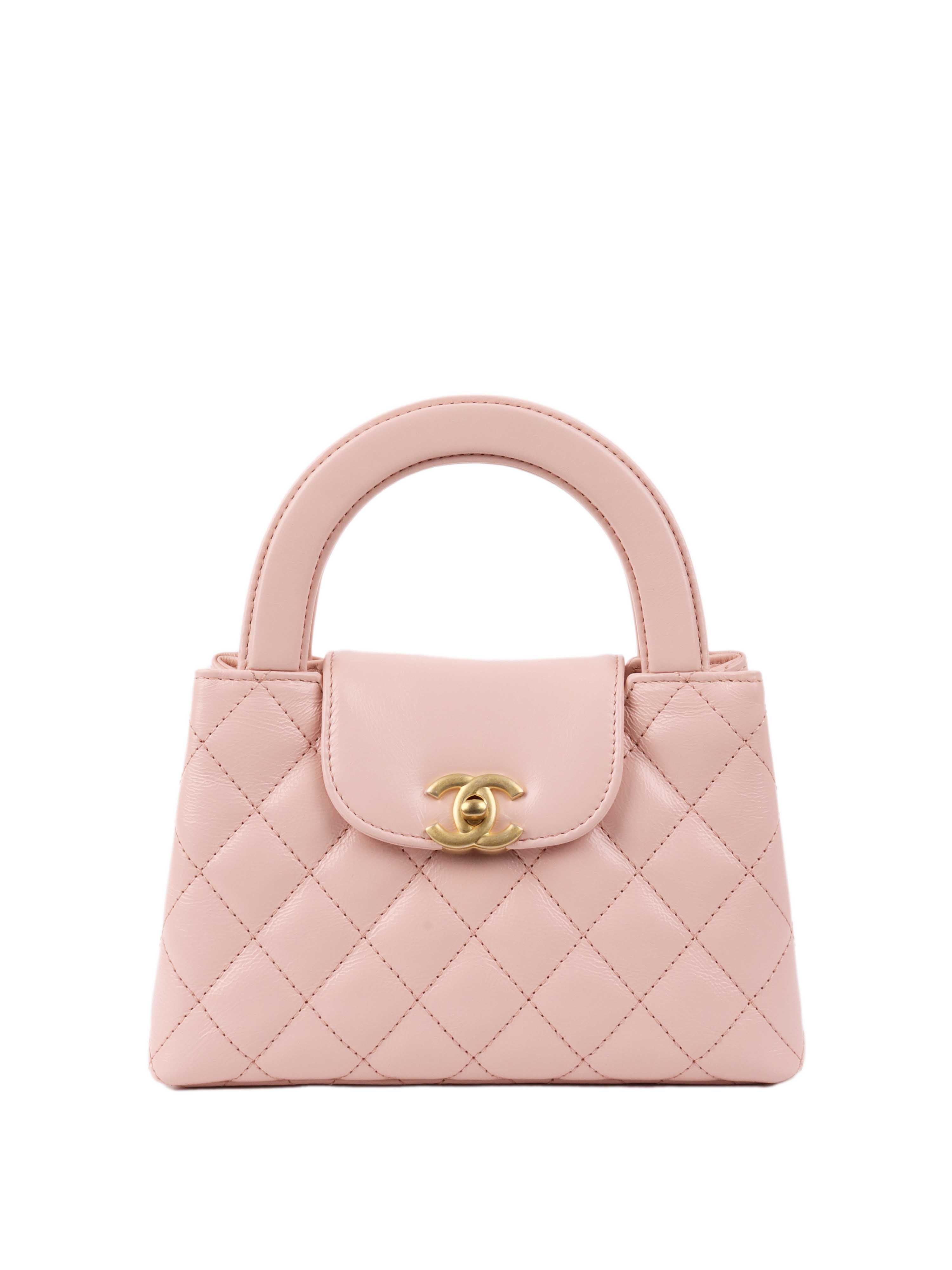 CHNL -  Small Pink Kelly Bag.