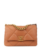 CHNL -  Small Caramel 19 Bag.