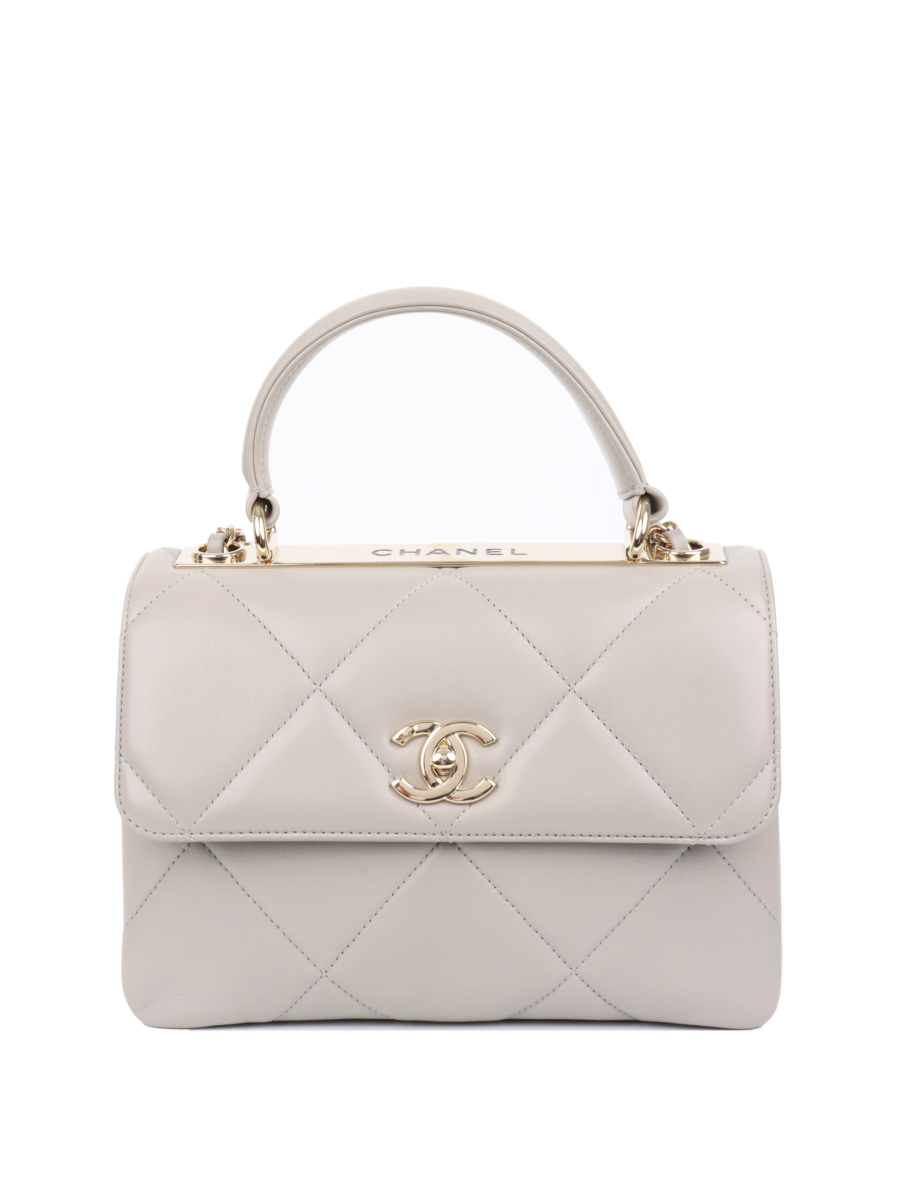 CHNL -  Pale Grey Trendy Bag.