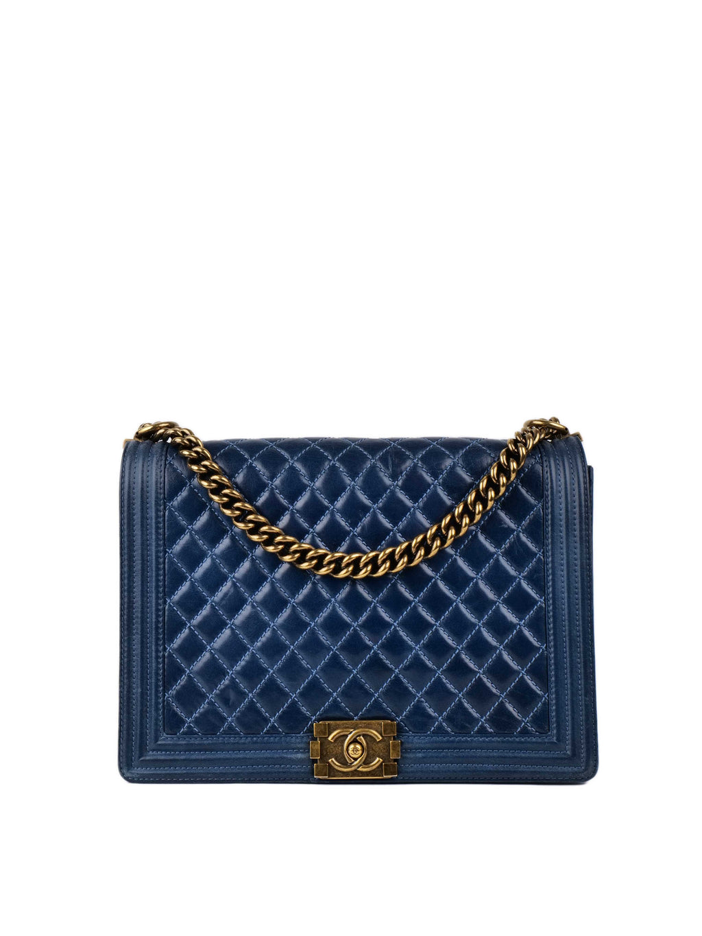 CHNL -  Jumbo Blue Boy Bag.