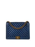 CHNL -  Jumbo Blue Boy Bag.