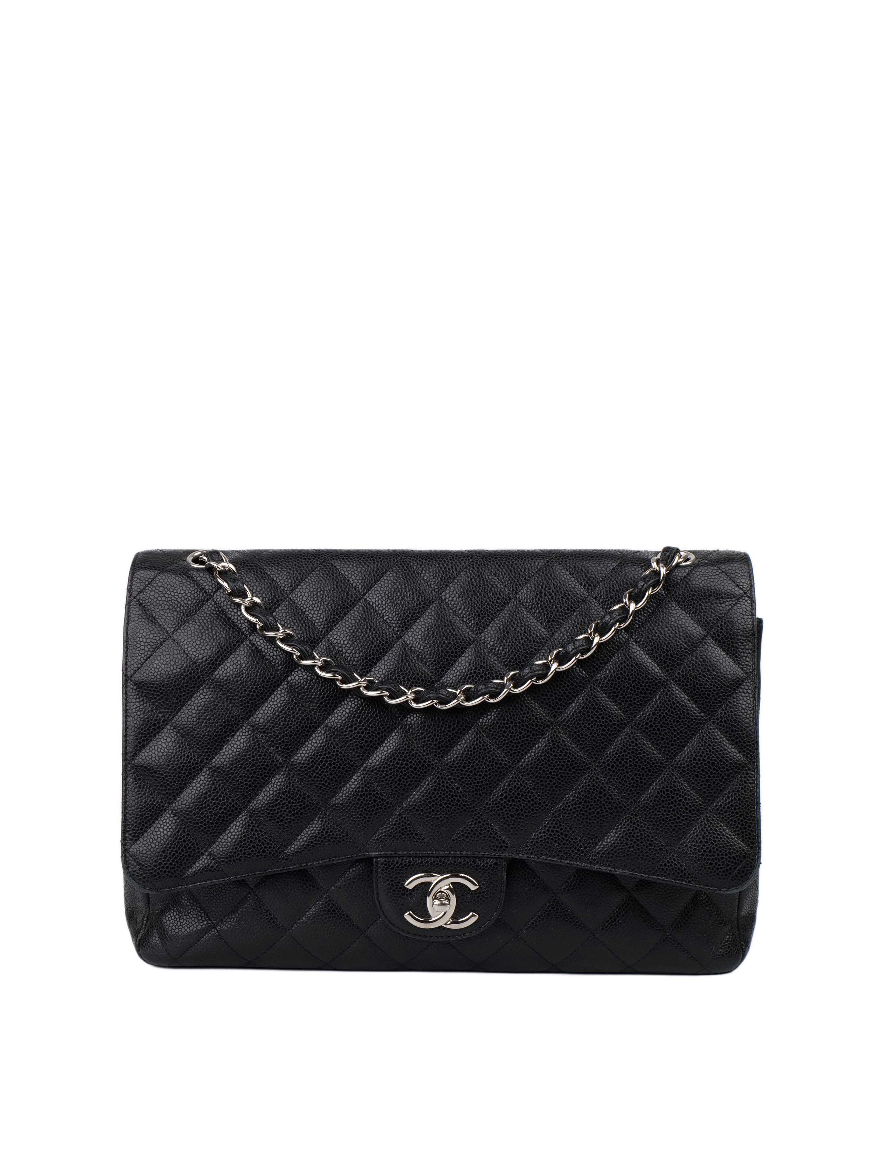 CHNL -  Maxi Double Flap Bag with SHW.