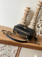 CHL -  Small Vanity Case Gold Hardware Black For Women Handbags, Shoulder Bags 5.9in/15LO AS3228 B08008 94305